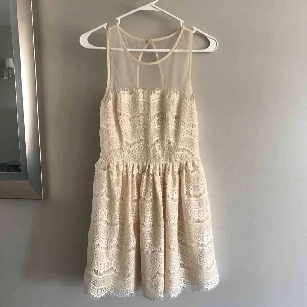 Ark & Co. Cream Lace Dress